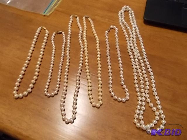 6-Assorted Pearl Necklaces...
