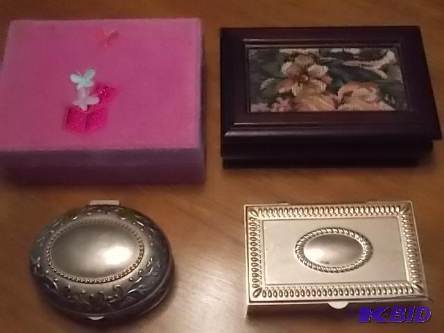 4-Jewelry Boxes With Random Contents...