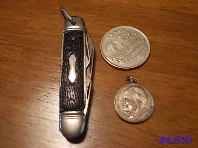 Vintage Knife, $1.00 Golden Nugget Token, Rel...
