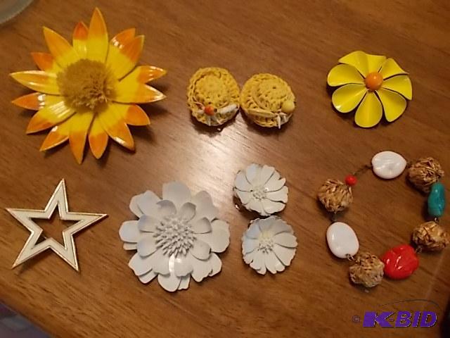 Brooches, Clip Earrings, Unique WickerBead B...