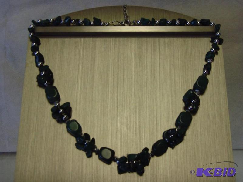 Genuine Green Mica Gem Necklace