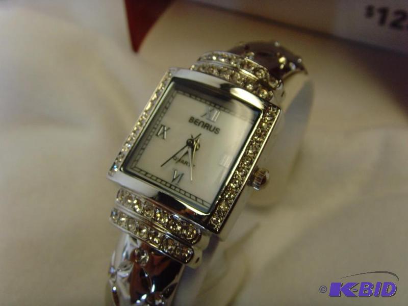 Benrus Crystal Accents Bangle Watch