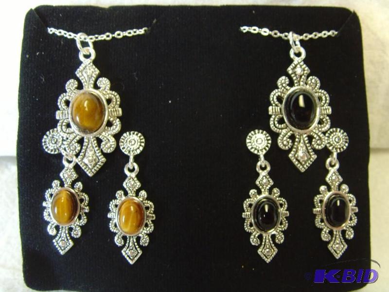Black Onyx & Tiger Eye Set