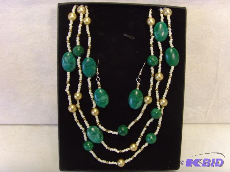 3 Piece Turquoise & Bead Set