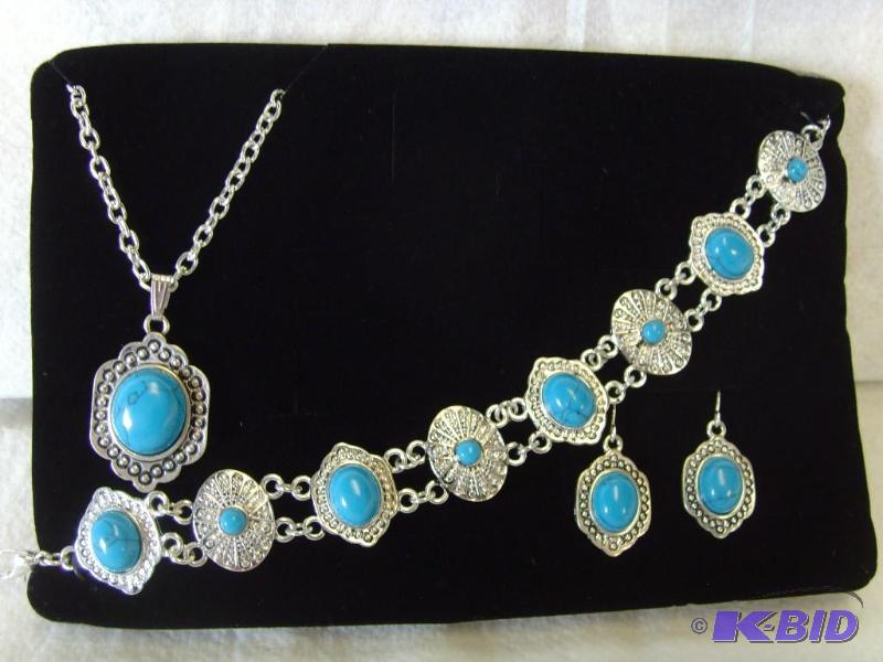 3 Piece Turquoise Set