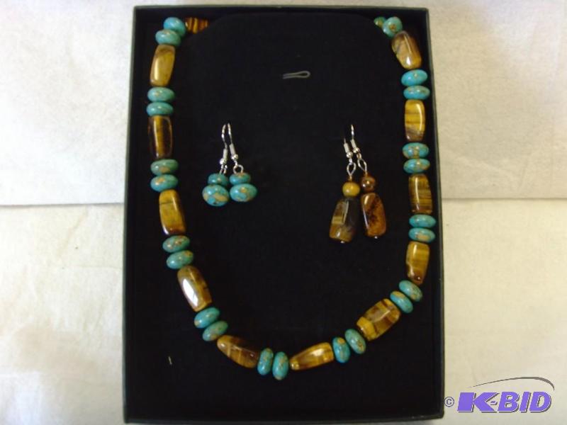 3 Piece Amber Turquiose Set