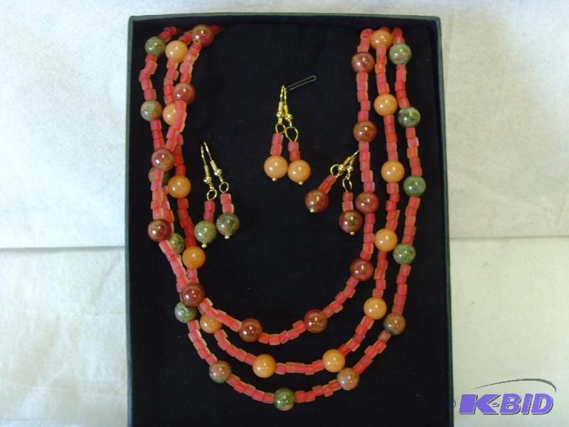 4 Piece Multi Gem & Bead Set