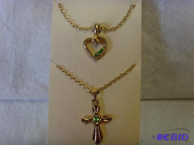 August Birthstone Necklace Set