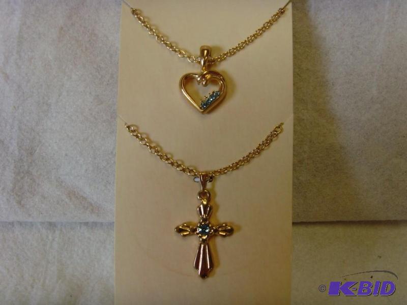 March Birthstone Necklace Set