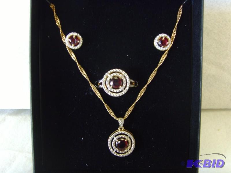 3 Piece Ruby Gem Set