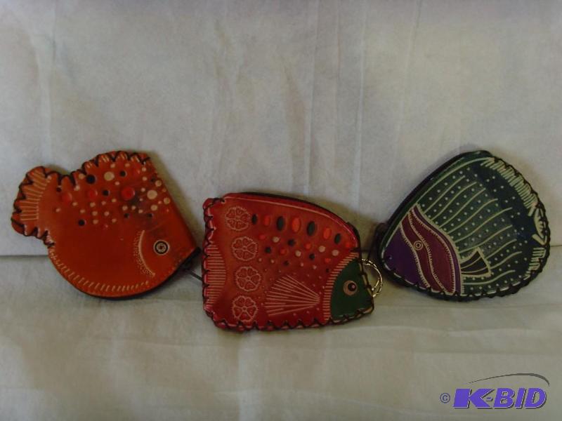 Lucky 3 Fish Coin Purses