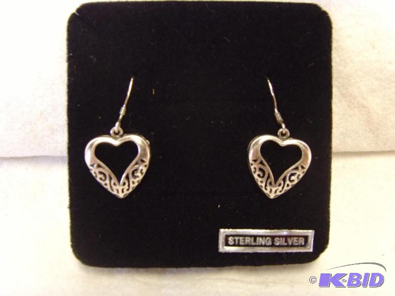 Sterling Silver Hear Earrings