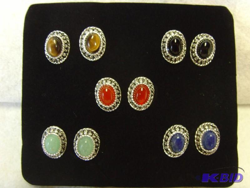 Gemstone Earring Set