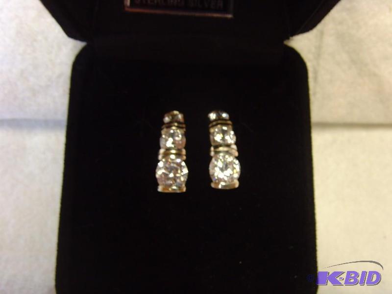 Sterling Silver CZ Earrings