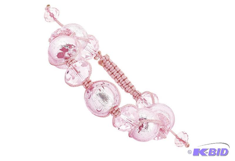 Glass Bead Macrame Bracelet