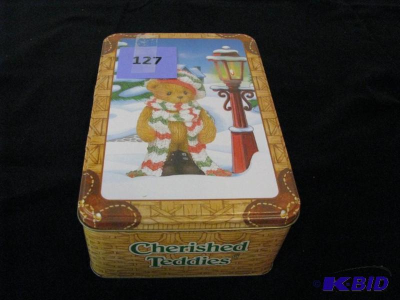 lot 127 image: Cherished Teddies Figurine, tug a heart teddi...