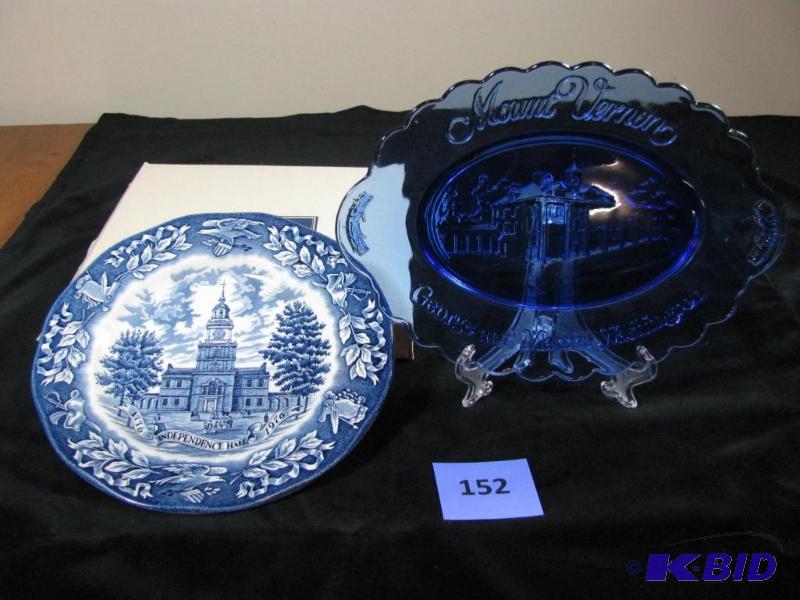 lot 152 image: Vintage Avon plates, Mount Vernon, Independen...