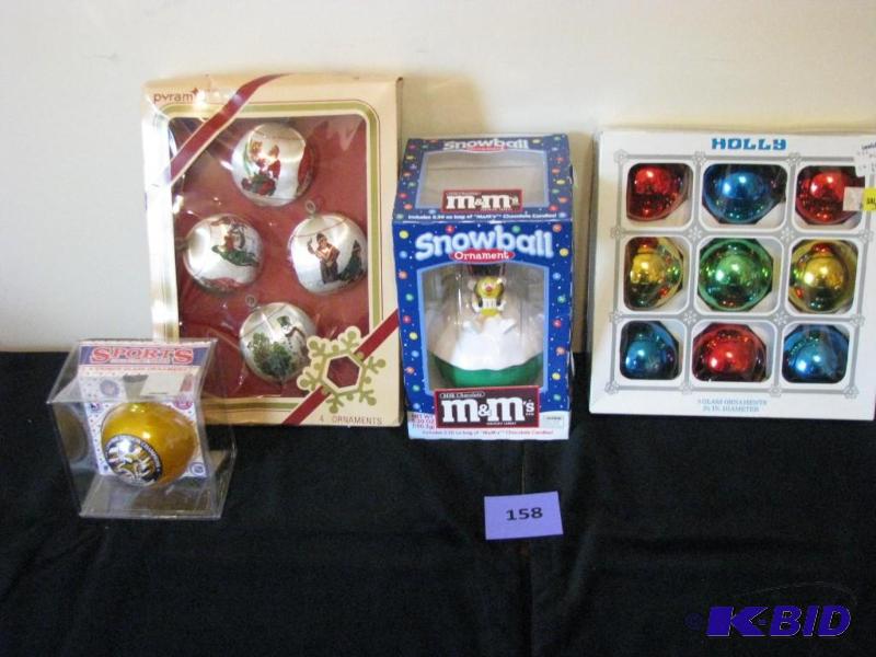 lot 158 image: collectable Christmas ornaments, Viking 2008,...