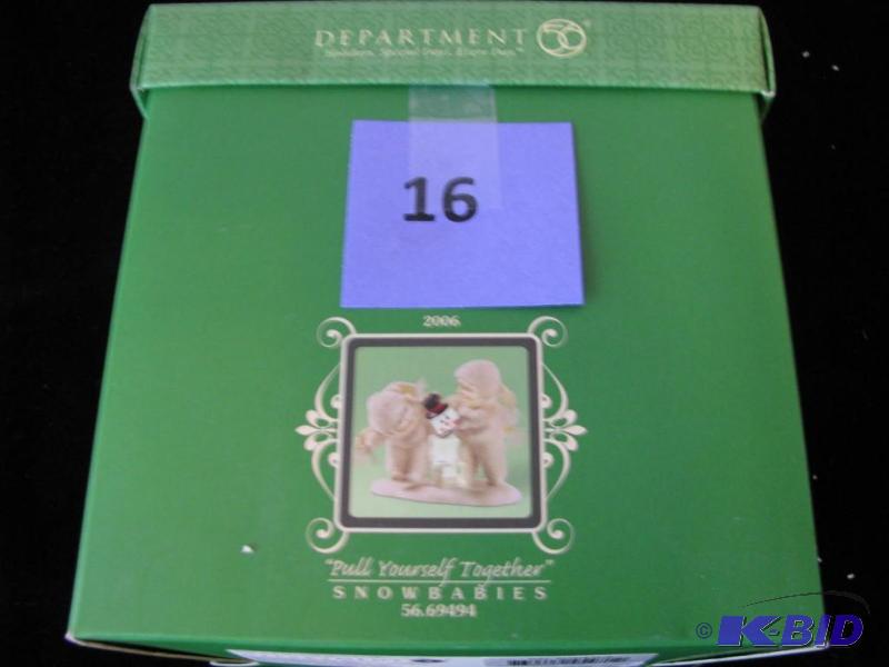 lot 16 image: Dept 56 snowbabies &quotpull yourself togeth...
