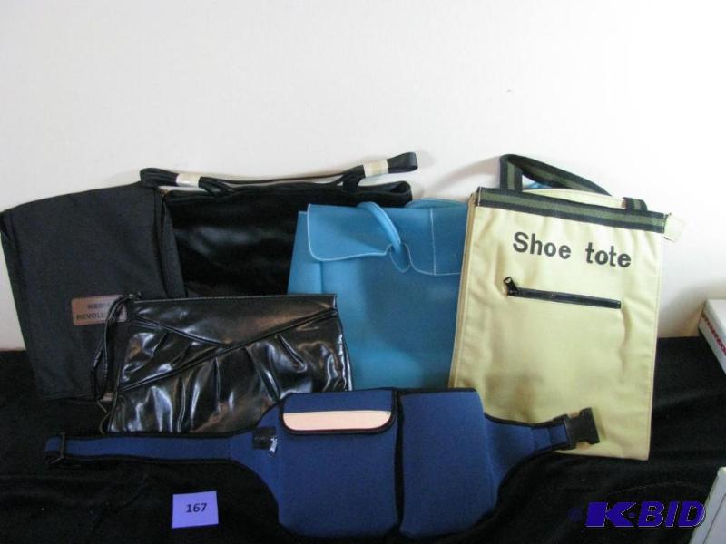 lot 167 image: lot of totes and bags...