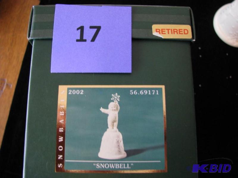 lot 17 image: Dept 56 snowbell, retired...