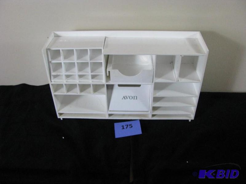 lot 175 image: Vey cool Avon make up display wall mount...