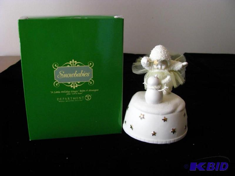 lot 30 image: Dept 56 snowbabie Music Box, plays &quotLet ...