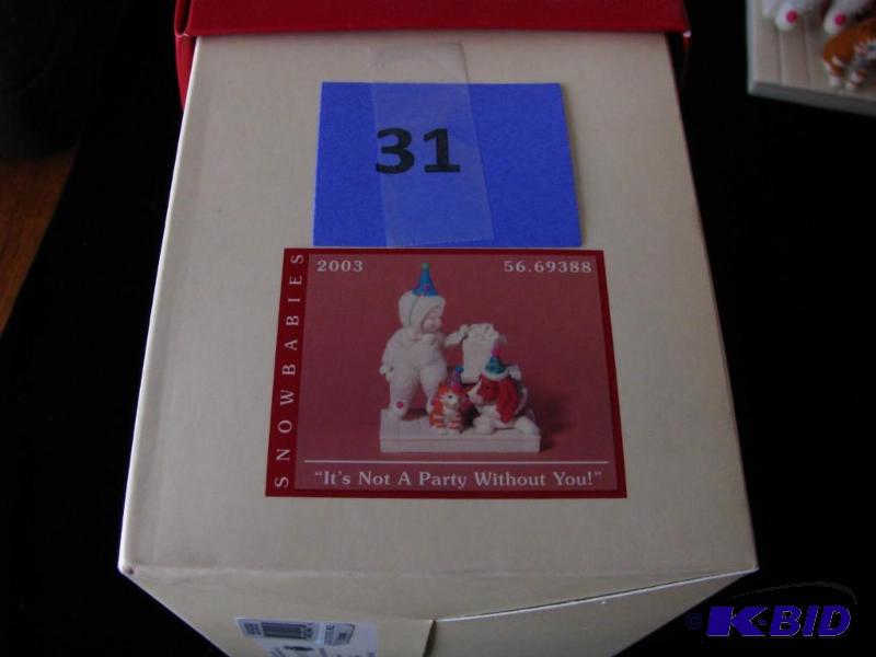 lot 31 image: Dept 56 snowbabie Music Box, plays &quotLet...