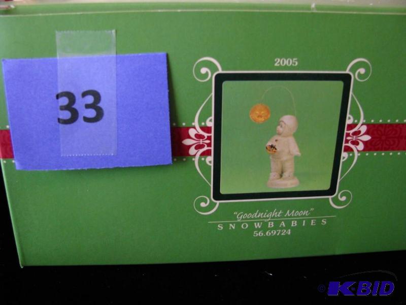 lot 33 image: Dept 56 &quotgoodnight moon" figurine...
