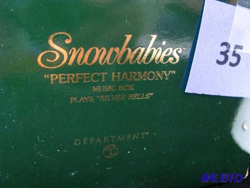 lot 35 image: Dept 56 &quotperfect harmony" music box...