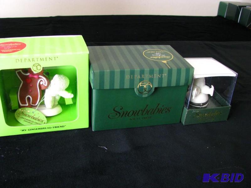 lot 40 image: Dept 56 Snowbabies, &quothard landing",...