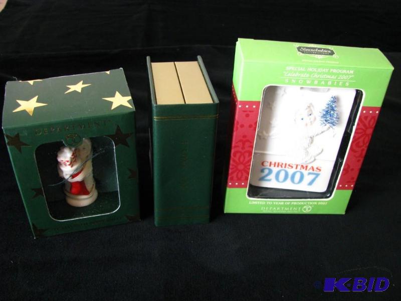 lot 42 image: Dept 56 Snowbabies, ornaments, &quotChristma...