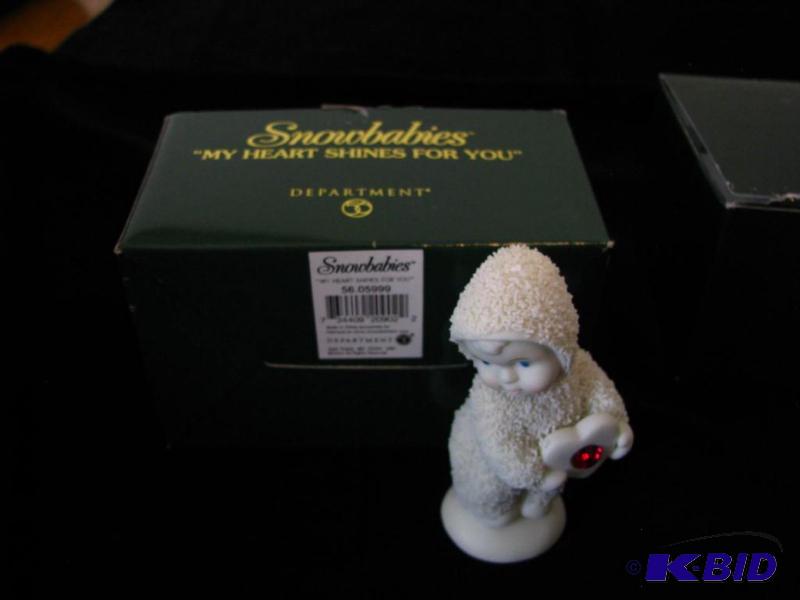 lot 45 image: Dept 56 Snowbabies, &quotmy heart shines for...