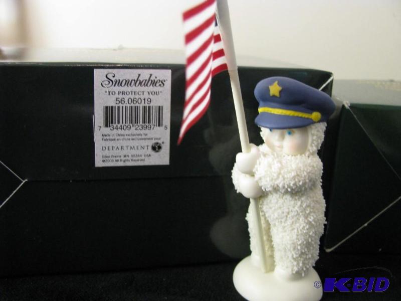 lot 48 image: Dept 56 Snowbabies, &quotextra special deliv...