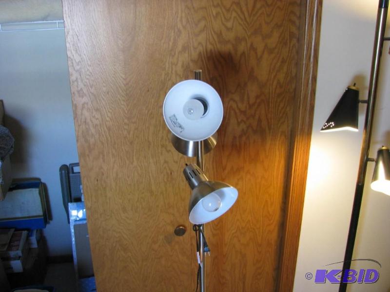 lot 6 image: floor lamp three light all lights work...