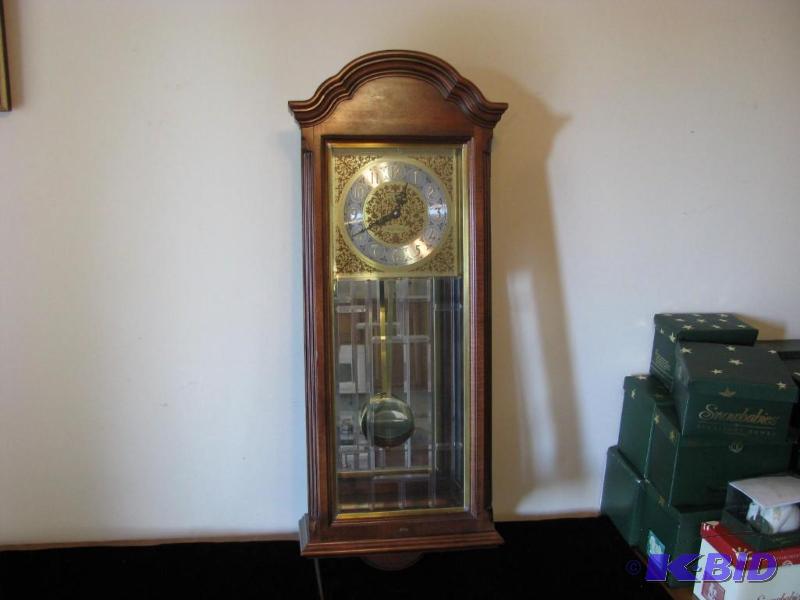 lot 7 image: Howard Miller Wall Clock, Battery operated, e...