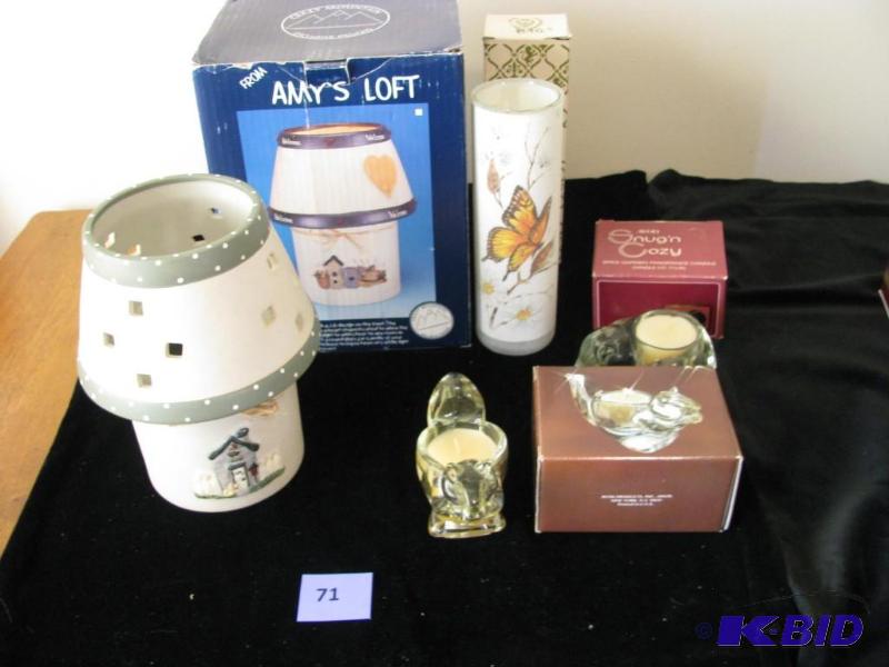 lot 71 image: Vintage Avon candles & holders, Amys lof...