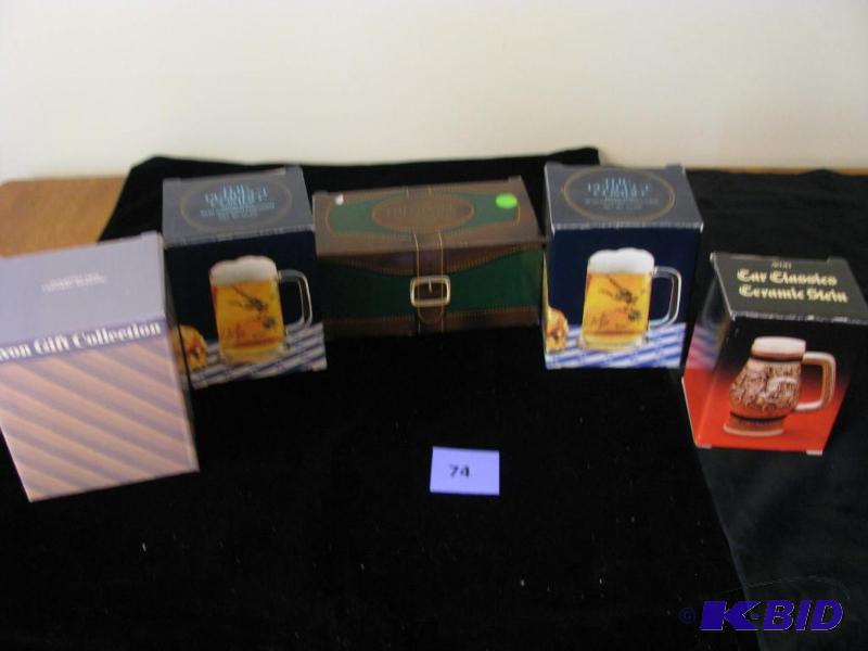 lot 74 image: Vintage Avon collectables, Tankard, mugs, ste...