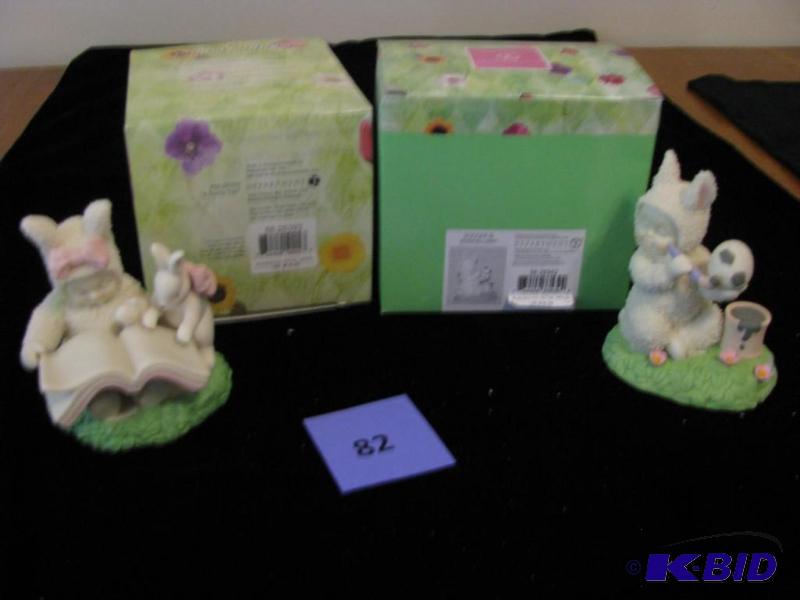 lot 82 image: Dept 56 Snowbunnies, A bunny tail, Soccer is ...