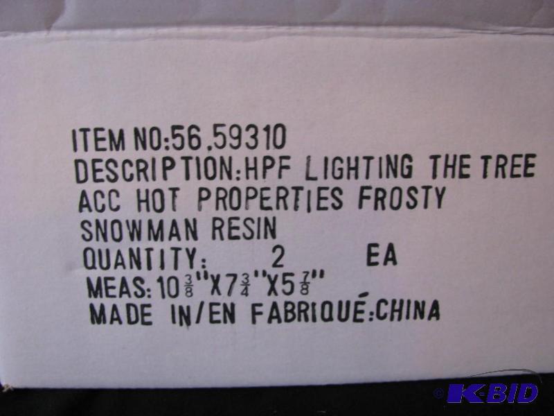 lot 85 image: Frosty Snowman Candle holder, &quotlighting ...