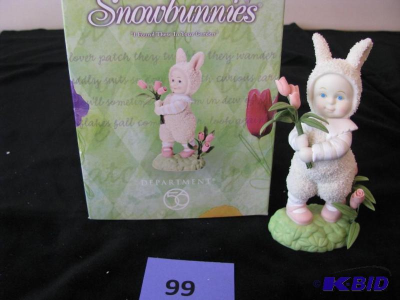 lot 99 image: Dept 56 Snowbunnies, &quotI found these in t...