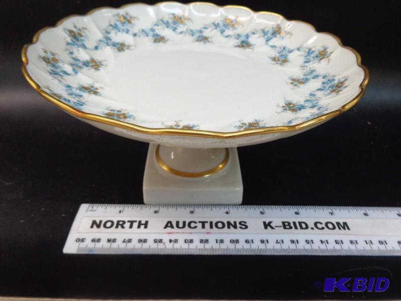Limoges&nbspFrance Pedestal Serving Tray Flo...