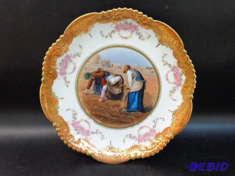 Decorated Plate 11&quot diameter Great shape...