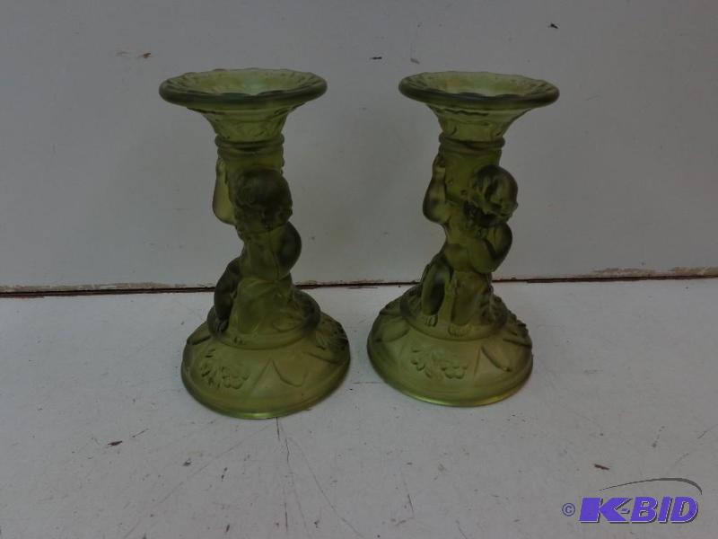 Two Candle Holders &nbsp7&quot tall x 3 12...