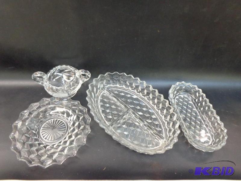 4 Piece Matching Glassware 8&quot butter sti...