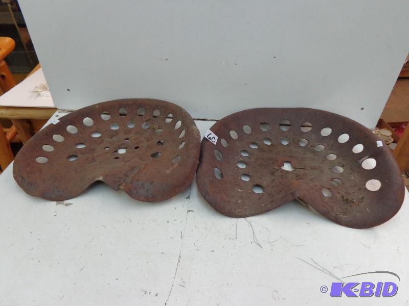 Old Tractor Seats 17&quot x 14&quot Metal T...