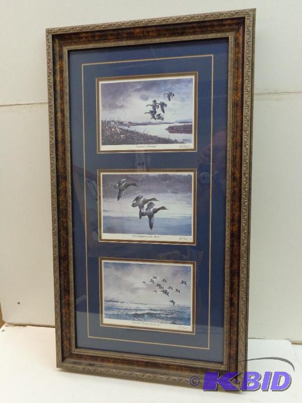 Kouba Duck Trilogy Print Signed &amp Beautif...