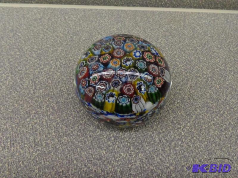 Italian Millefiori Paper Weight Six and Seven...