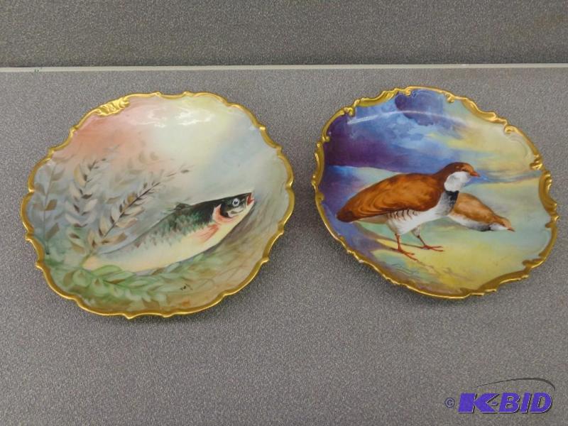 Antique Hand Painted Decorative Platters 11 7...