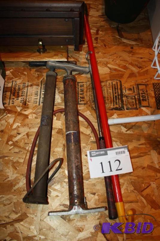 lot 112 image: Lot of (4) Including Vintage Bike Pumps who...